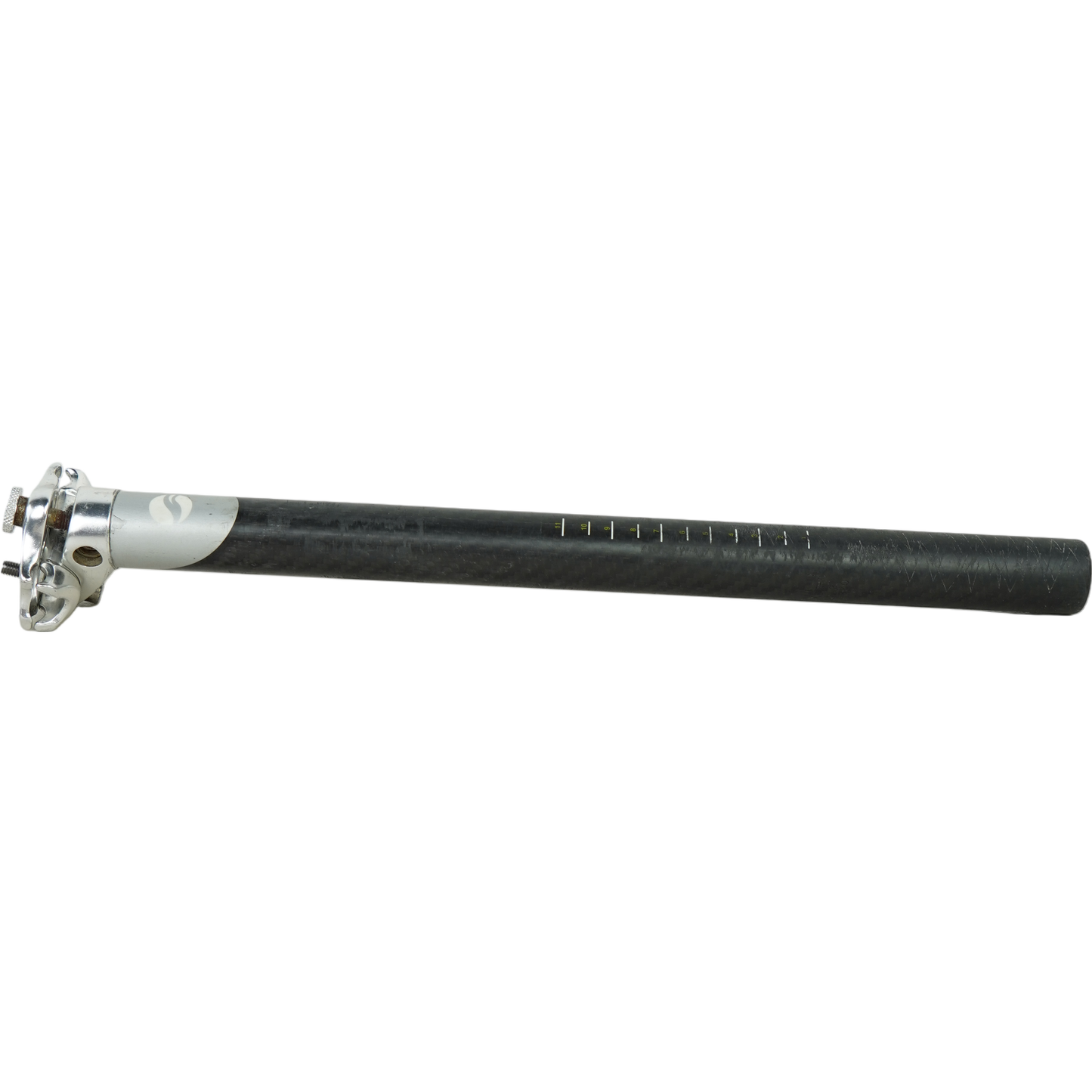Giant 27.2mm Carbon 350mm Bike Seatpost W/ Aluminum Clamp Head