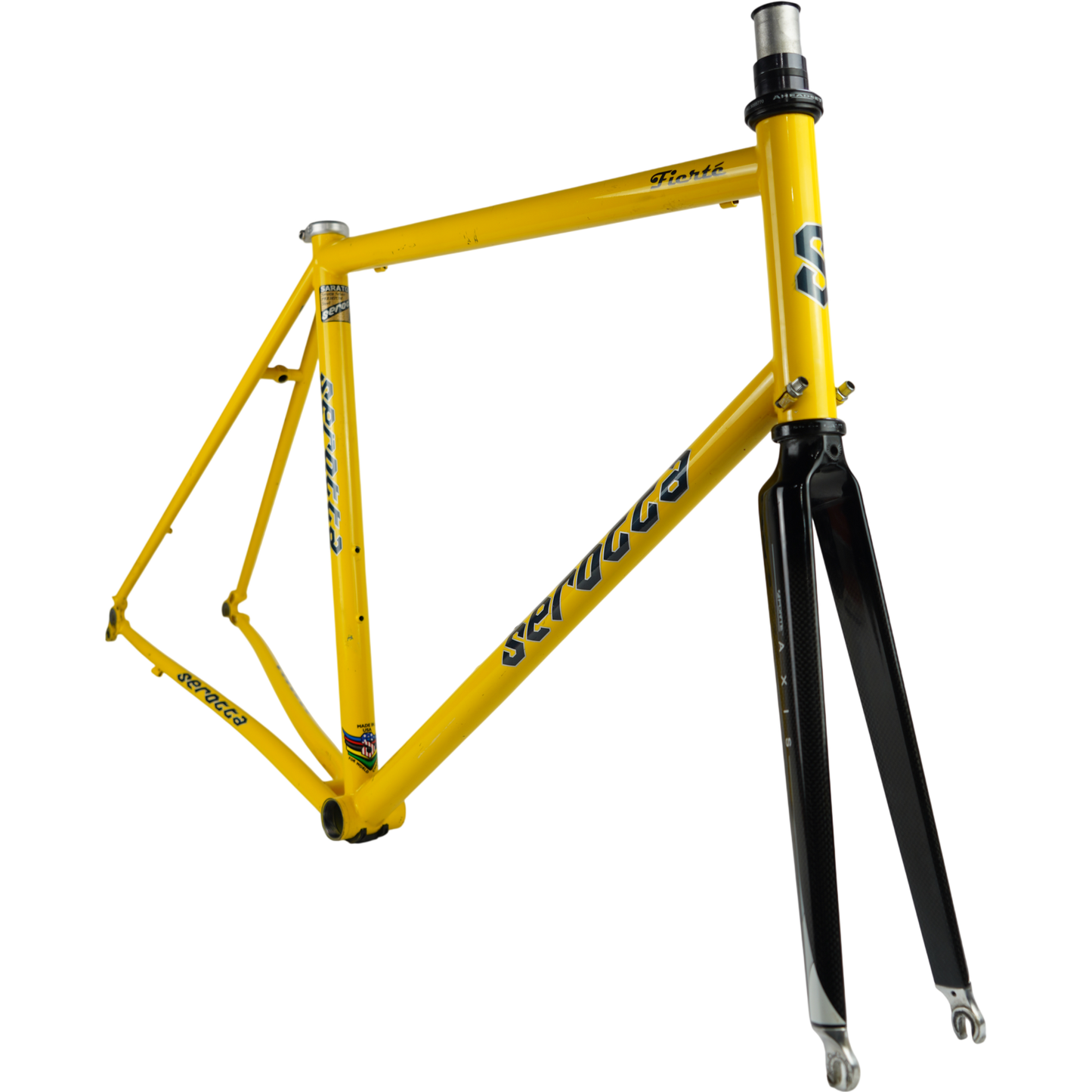 58cm Serotta Fierté 700c Rim Brake Steel Road Bike Frameset W/ Carbon Fork