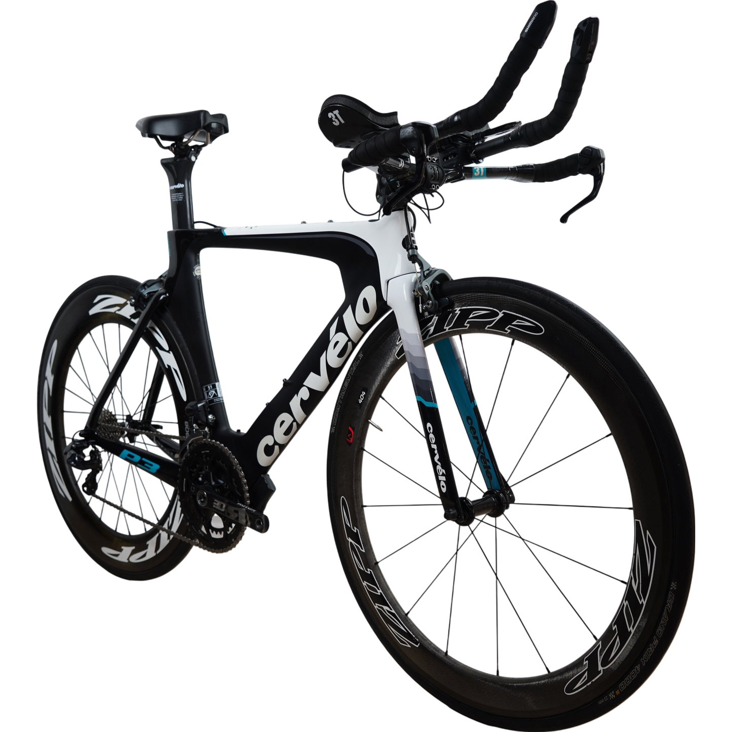2016 Cervélo P3 Carbon Rim Brake TT/Tri Bike W/ Zipp Wheels - 51cm