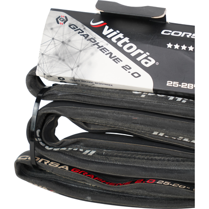 Vittoria Corsa Graphene 2.0 700c Tubular Road Bike Tire 25-28mm