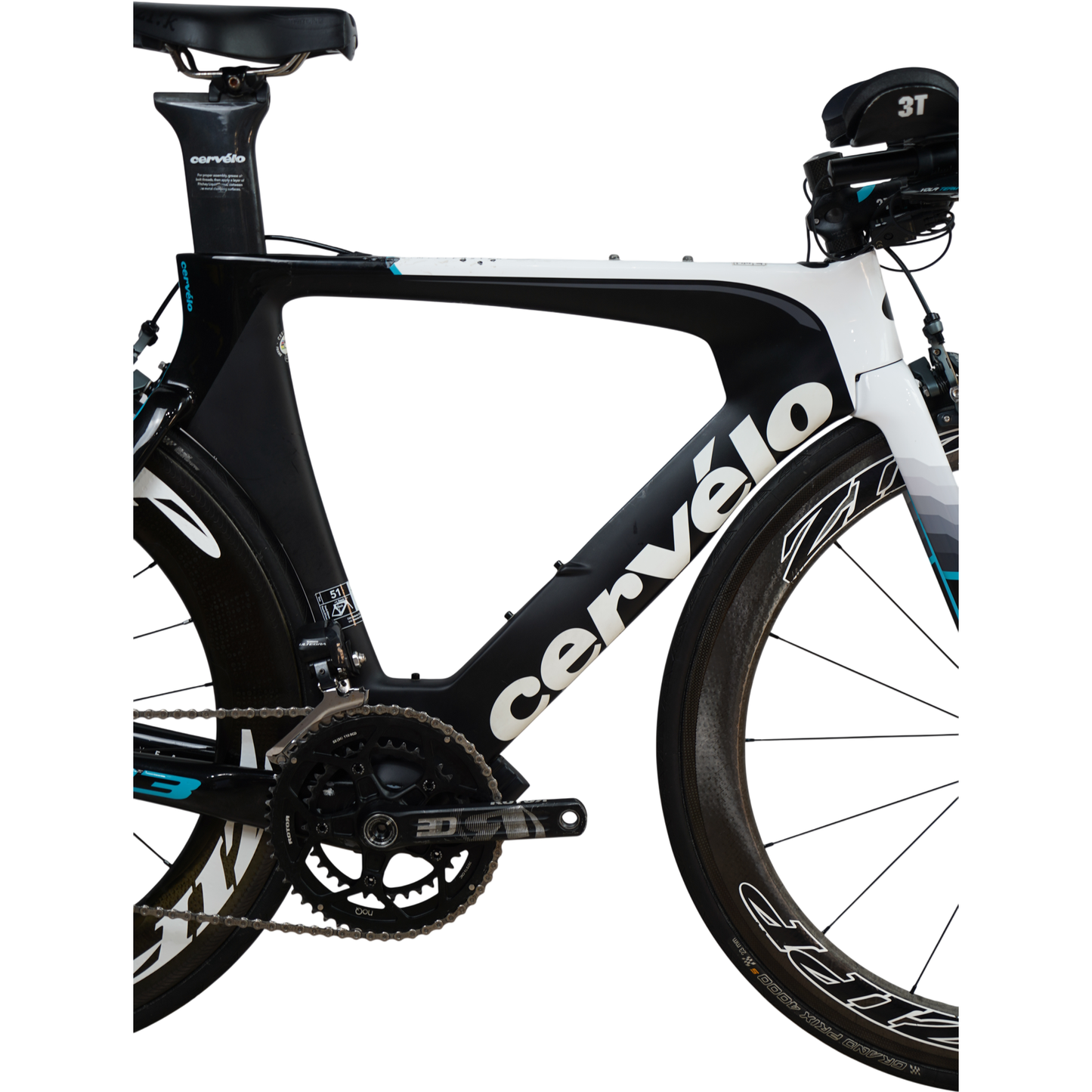 2016 Cervélo P3 Carbon Rim Brake TT/Tri Bike W/ Zipp Wheels - 51cm
