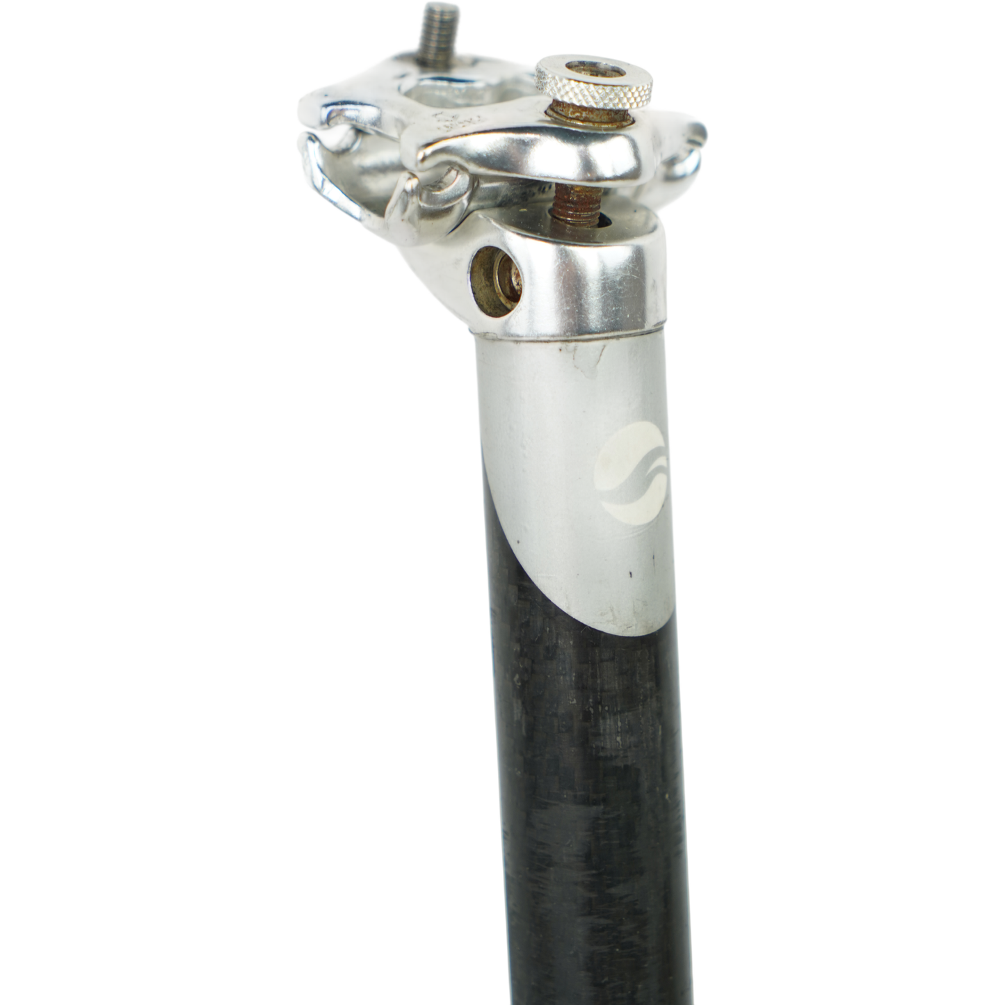 Giant 27.2mm Carbon 350mm Bike Seatpost W/ Aluminum Clamp Head