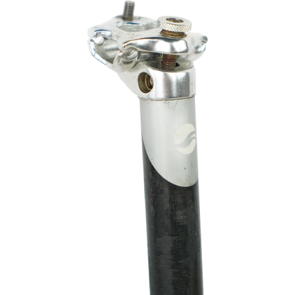 Giant 27.2mm Carbon 350mm Bike Seatpost W/ Aluminum Clamp Head