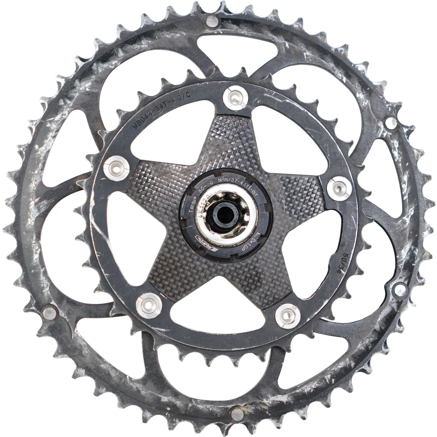 FSA Carbon Pro ISIS Drive 172.5mm Road Crankset W/ 50/34t Chainrings