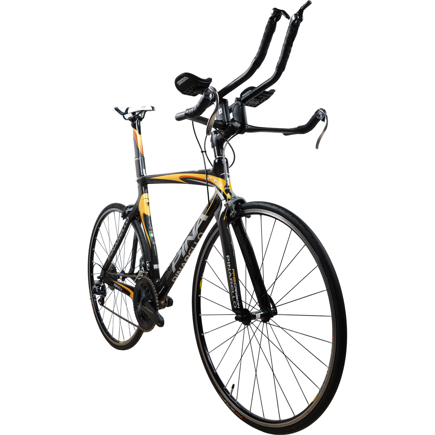 2012 Pinarello FT3 Ultegra/Dura-Ace TT/Triathlon Carbon Rim Brake Bike - 56cm