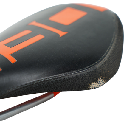 SDG Deity Black/Orange Mountain Bike Saddle - 135mm Wide