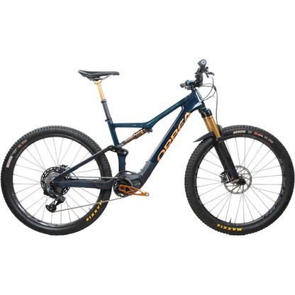 2022 Orbea Rise M-LTD 29" Custom Carbon Full Suspension E-Mountain Bike - Large