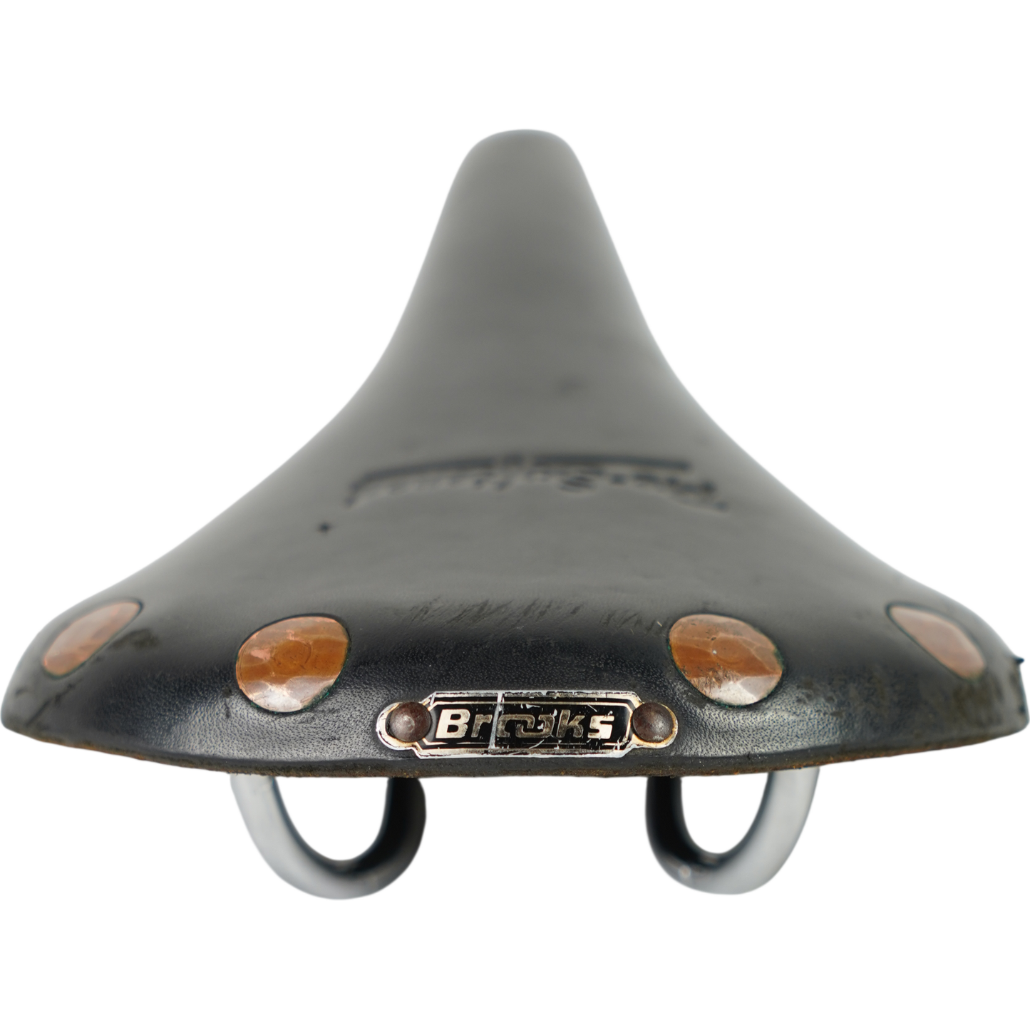 Vintage Brooks Professional "Pre Softened" Black Leather Road Bike Saddle