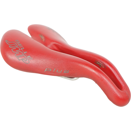 Selle SMP Plus Red Road Bike Saddle - Made In Italy - 156mm Wide
