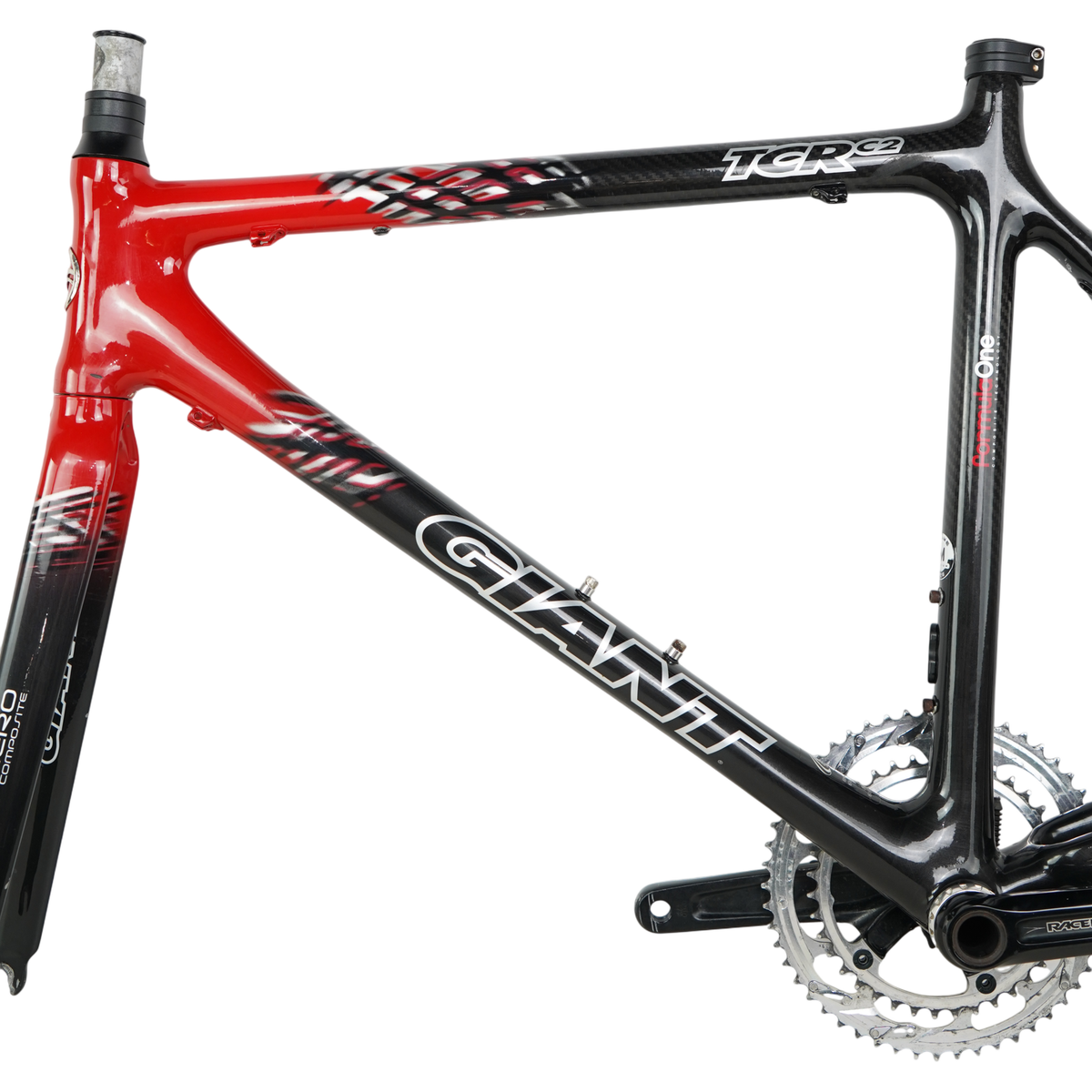 Giant TCR C2 700c Carbon Rim Brake Road Frame W/ Raceface Cadence Crankset - 52