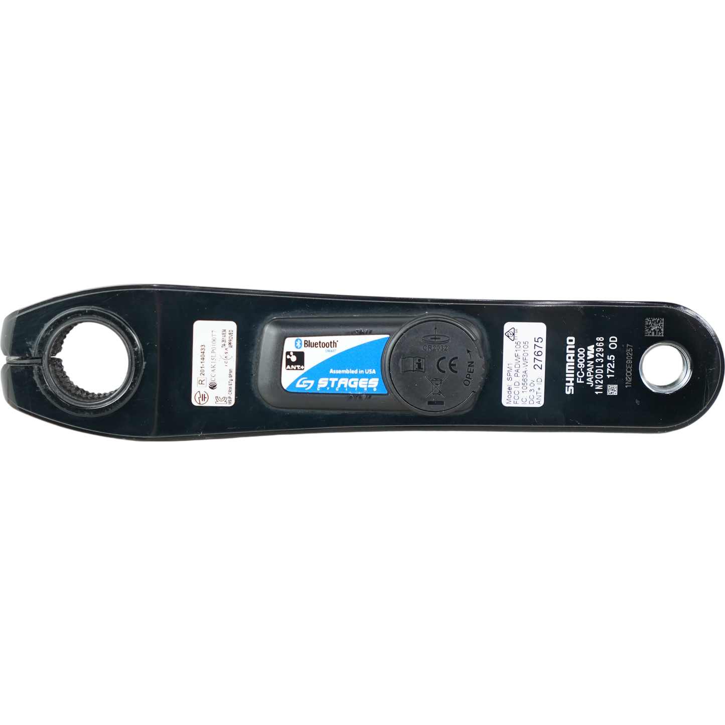 Stages Shimano Dura-Ace FC-9000 172.5mm Road Bike Power Meter Crank Arm