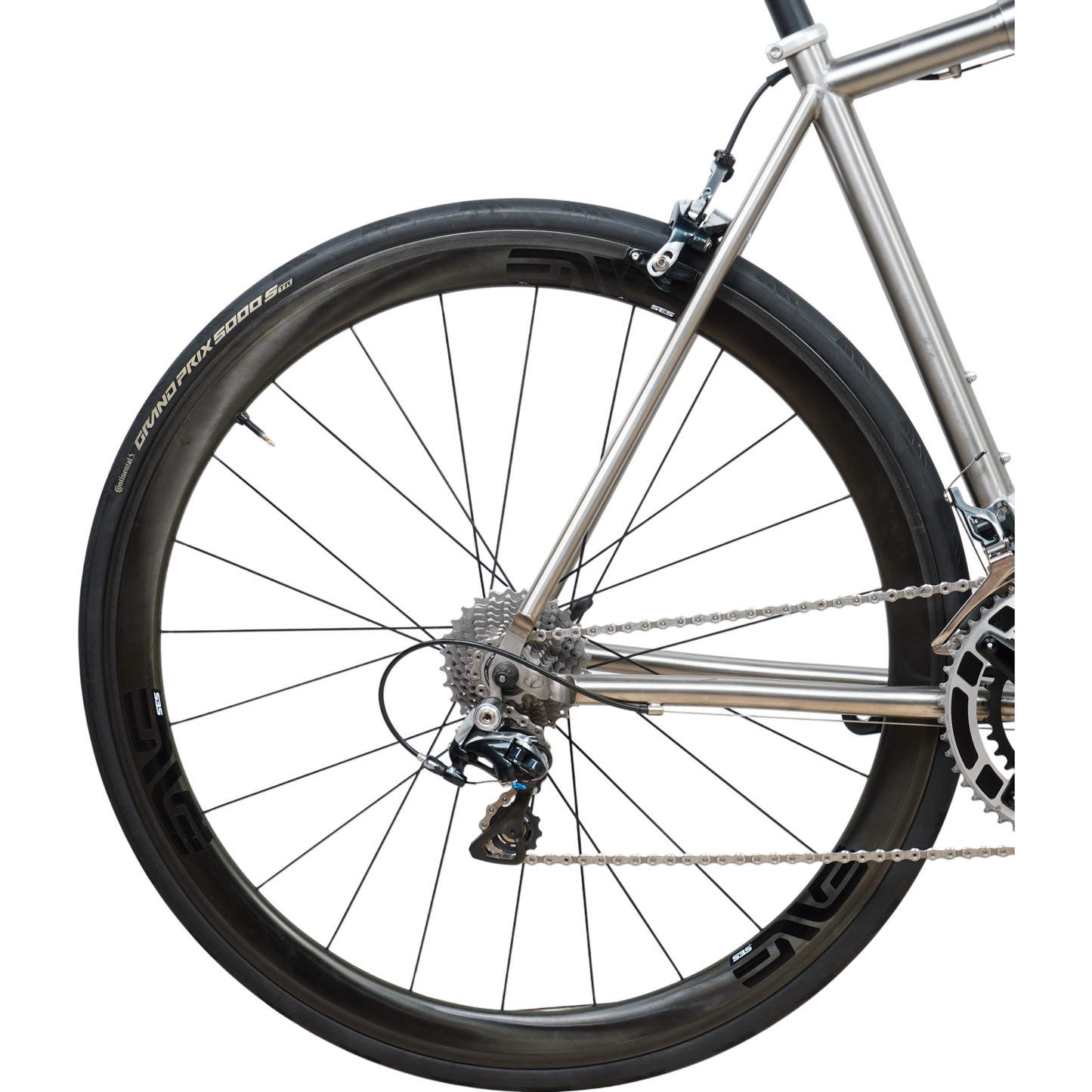 Seven Axiom S Custom Titanium Road Bike W/ Couplers - Full Enve Build - 56cm
