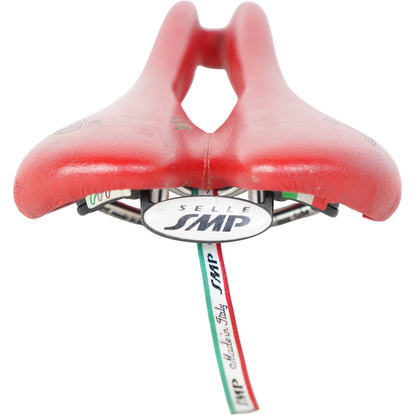 Selle SMP Plus Red Road Bike Saddle - Made In Italy - 156mm Wide