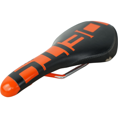 SDG Deity Black/Orange Mountain Bike Saddle - 135mm Wide