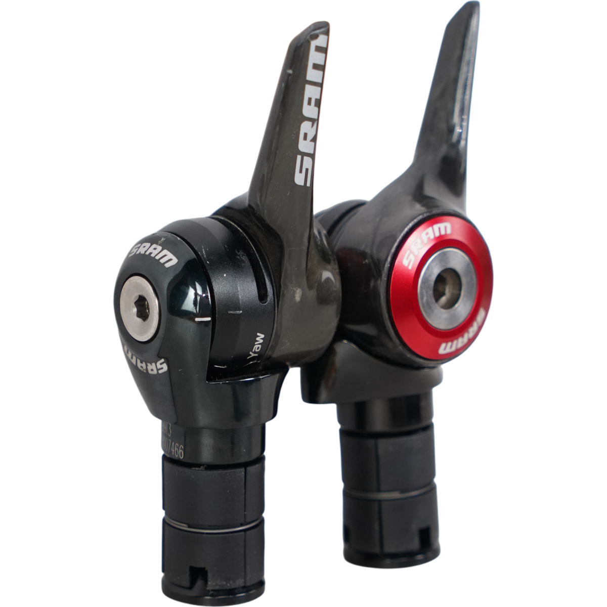 SRAM Red Yaw Carbon Bar End Friction 10 Speed Mechanical TT/Tri Shifter Set 09T3