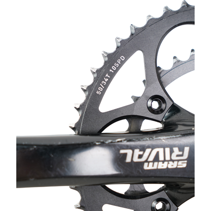 SRAM Rival GXP 10-Speed 175mm Road Crankset W/ 50/34t Chainrings