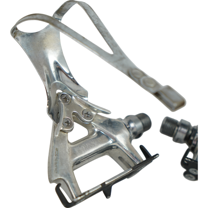 Vintage Shimano Dura-Ace PD-7400 Road Bike Pedals W/ Toe Clips